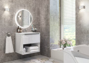 White Bathroom Vanity 60cm 1-Door -
