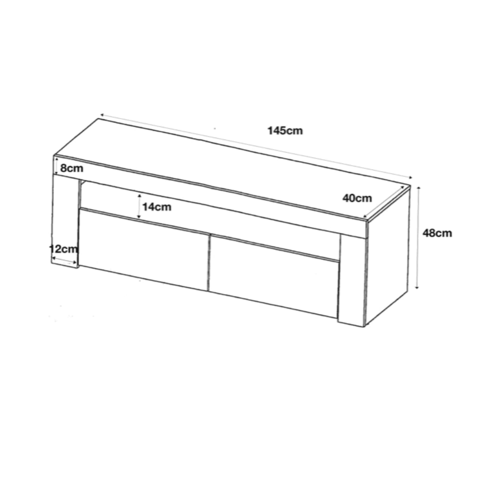Clifton 13 TV Stand 145cm - Furneo