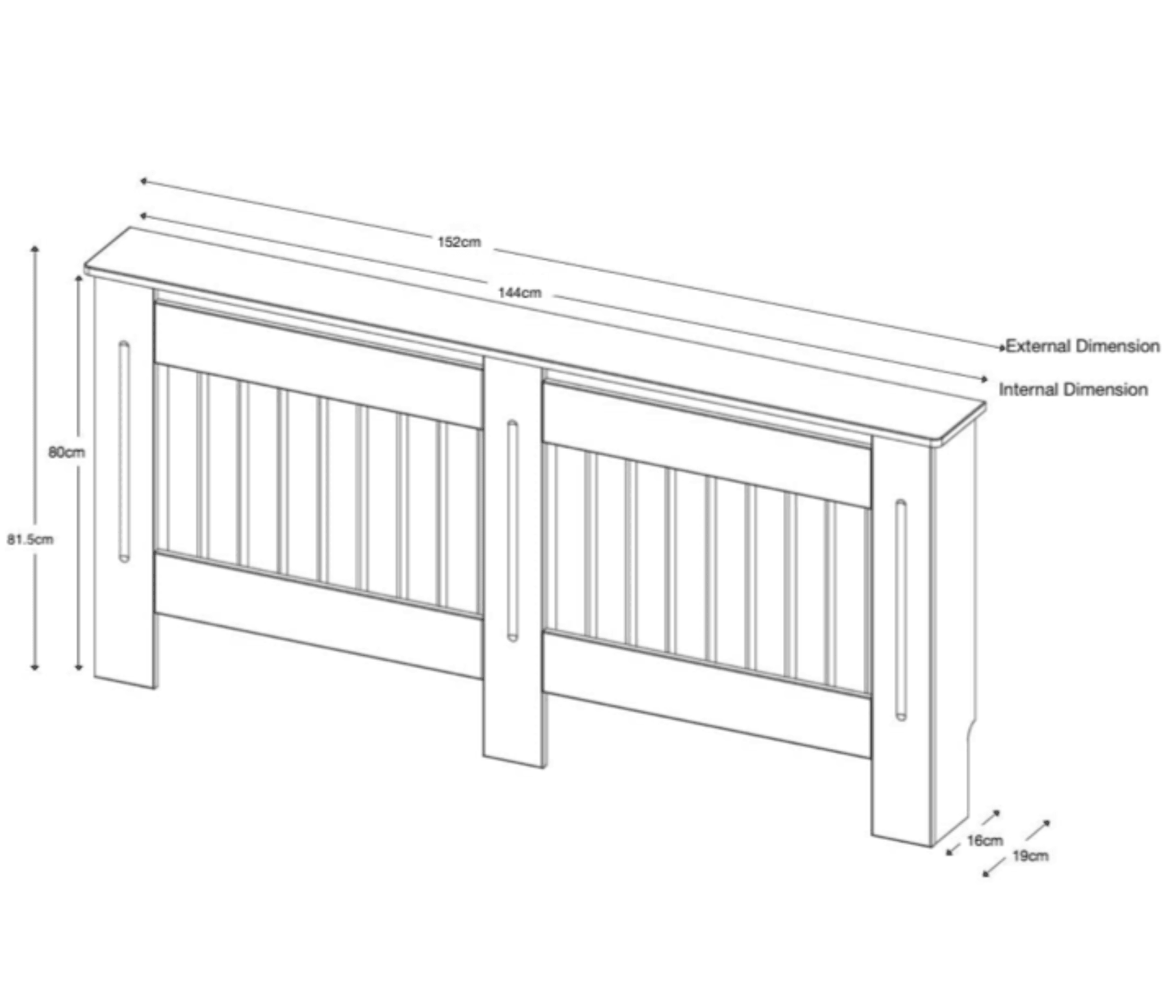 Radiator cover - L - Furneo