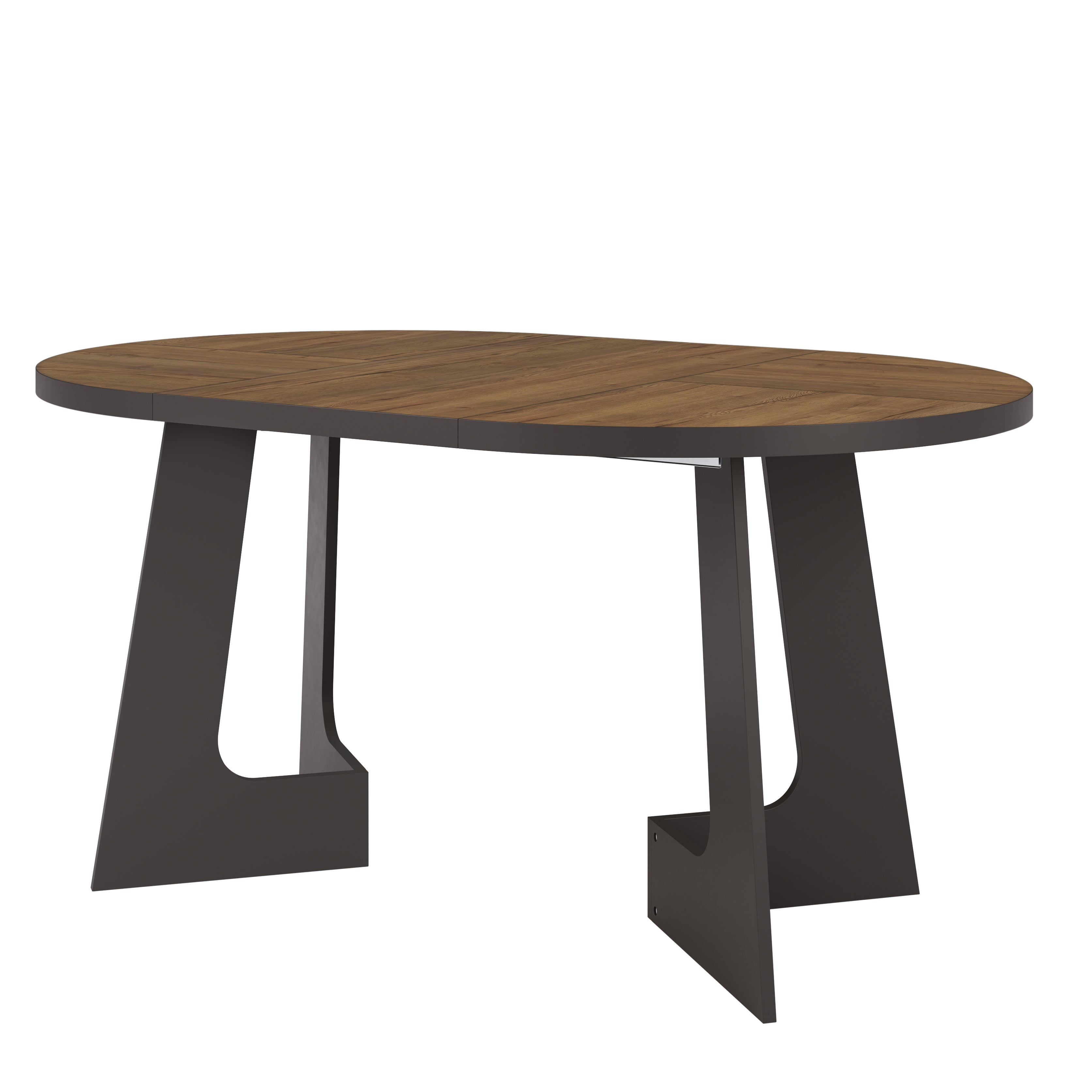Belagio, Dark Oak Effect, Modern Extending Dining Table, 110 - 160 cm