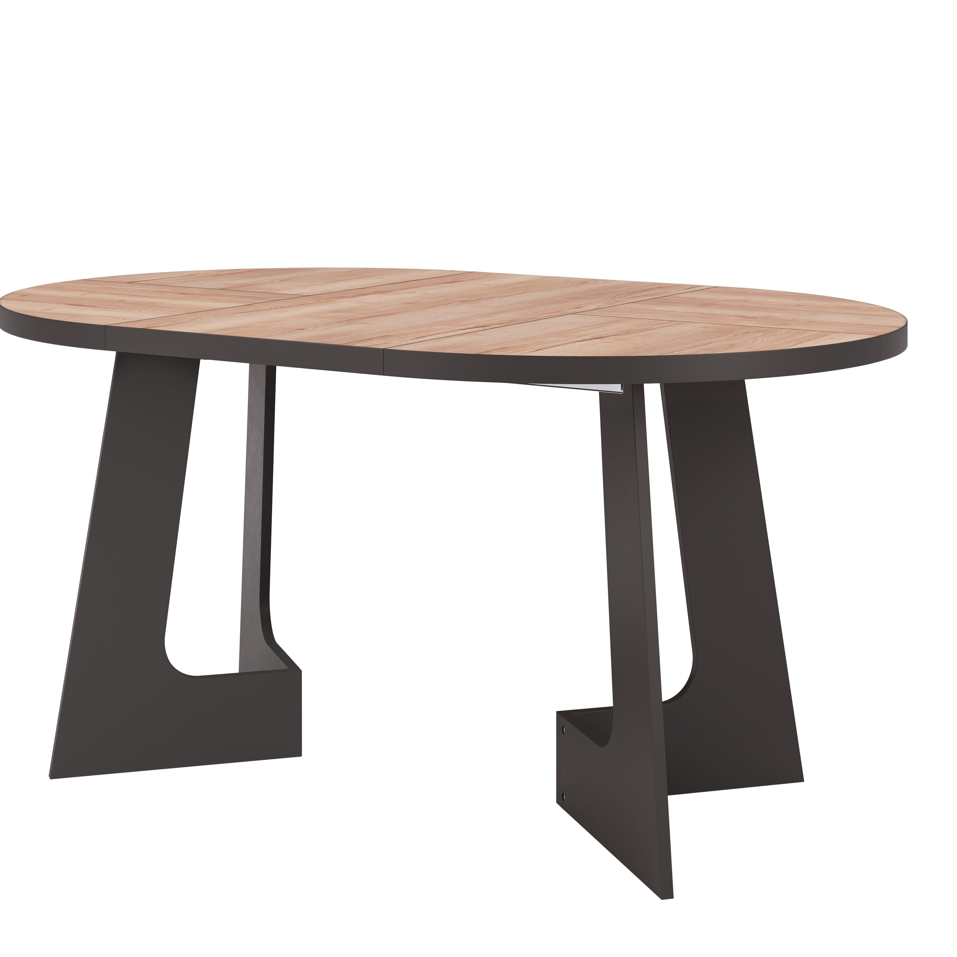 Belagio, Oak Halifax Effect, Modern Extending Dining Table, 110 - 160 cm