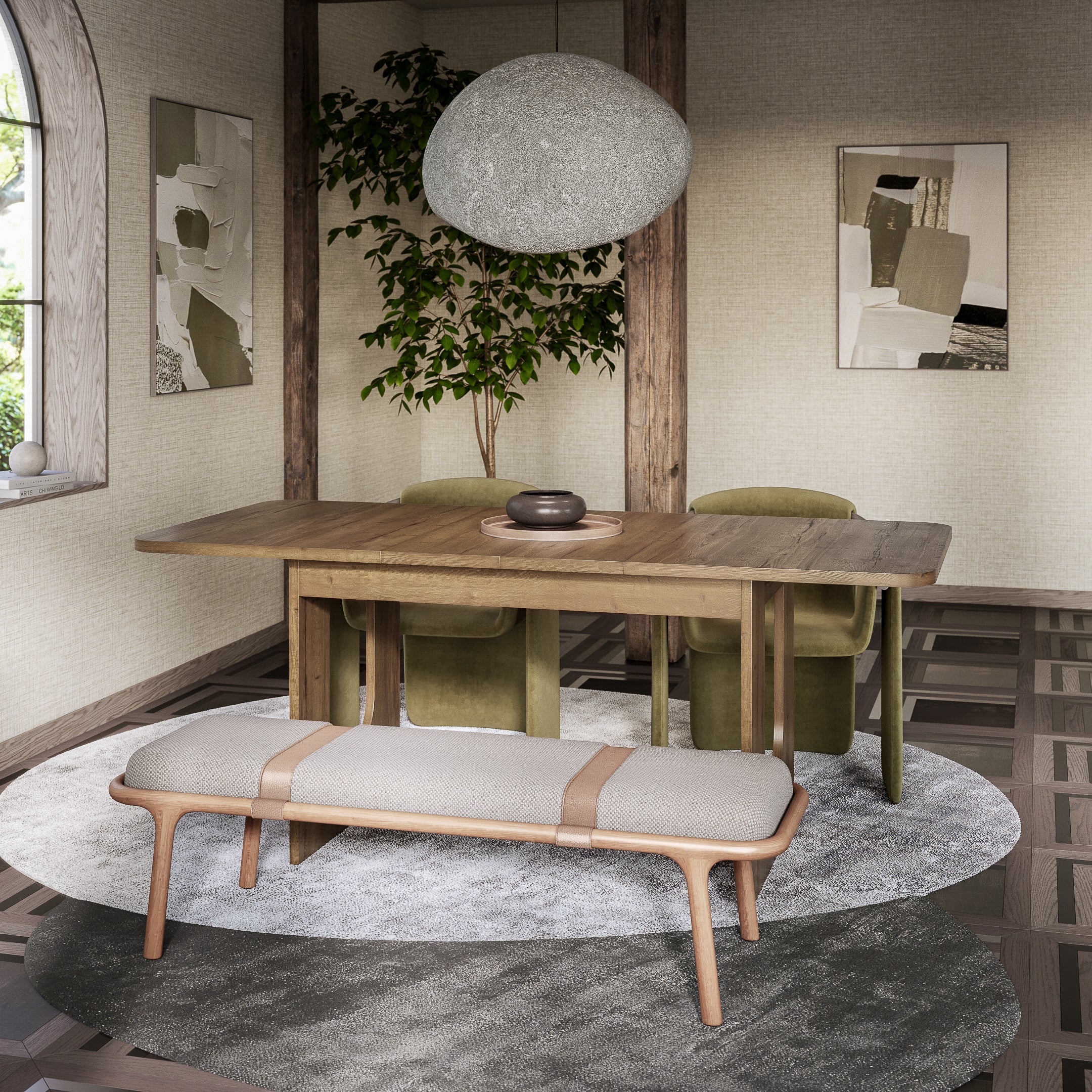 Teramo Dark Oak effect Dining table