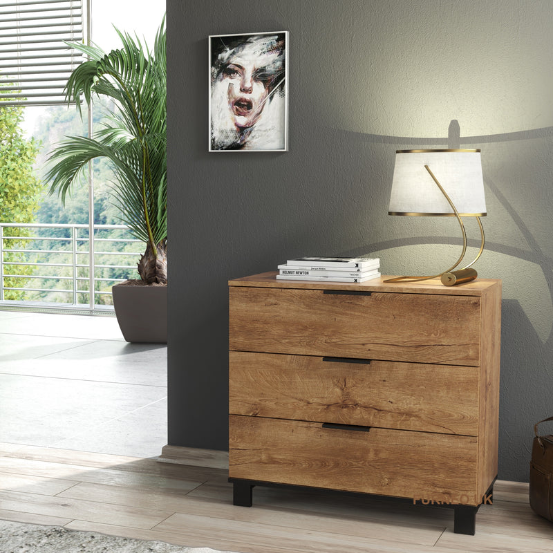 Cozy 03 Dark Oak Effect Chest of Drawers