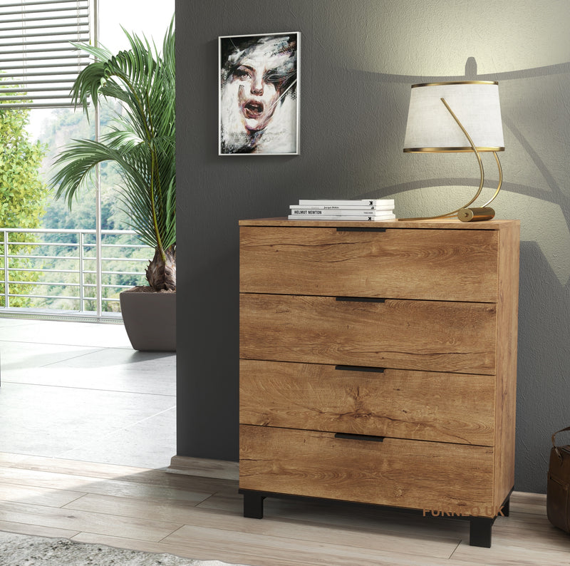 Cozy 04 Dark Oak Effect Chest of Drawers