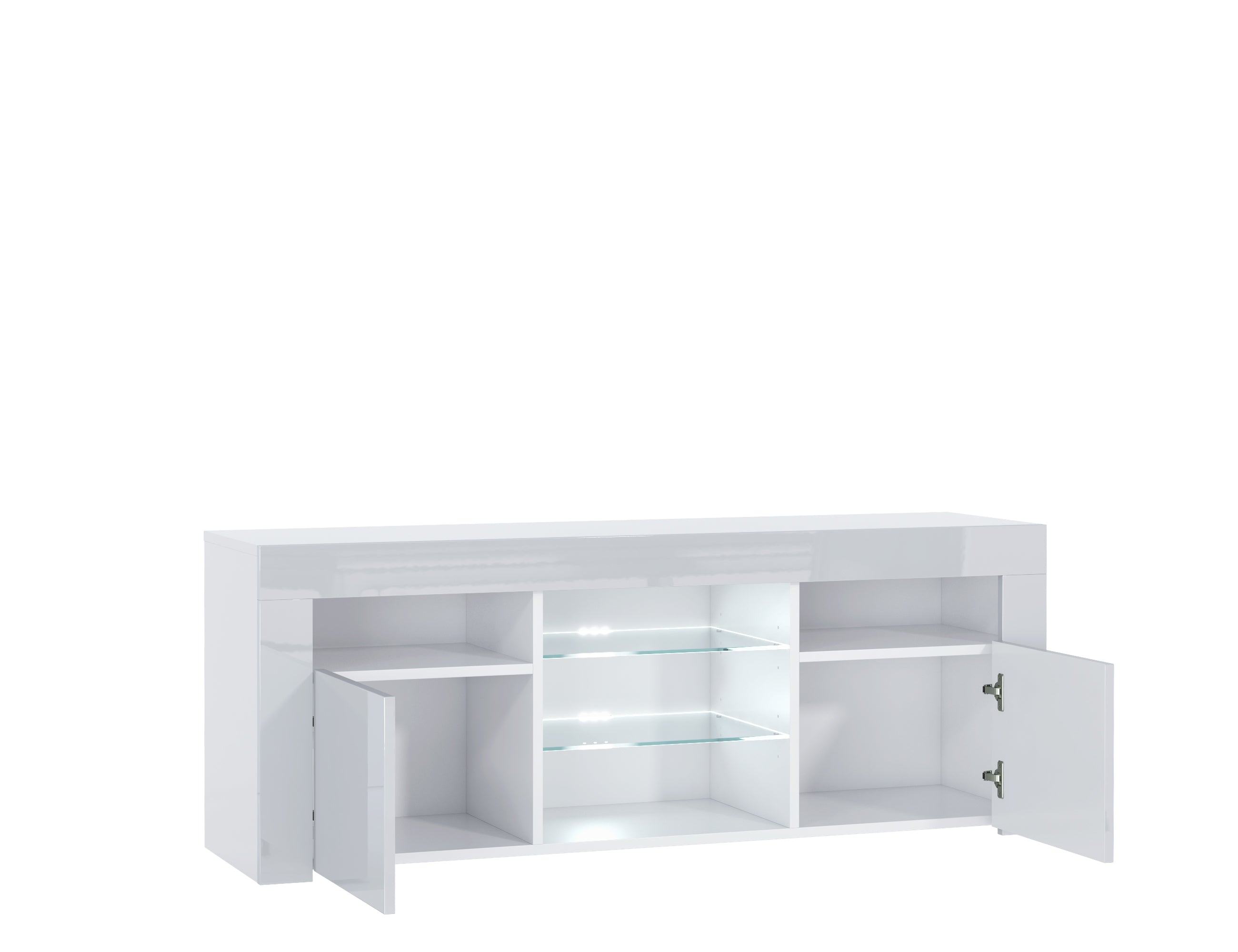 Puzzo White TV Stand 120cm