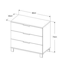 Load image into Gallery viewer, Cozy 03 Dark Oak Effect Chest of Drawers
