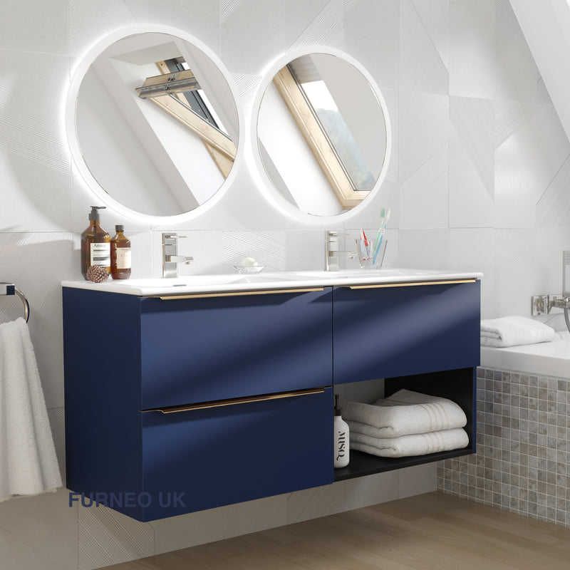 Blueberry Bathroom Vanity 120cm 3-Door
