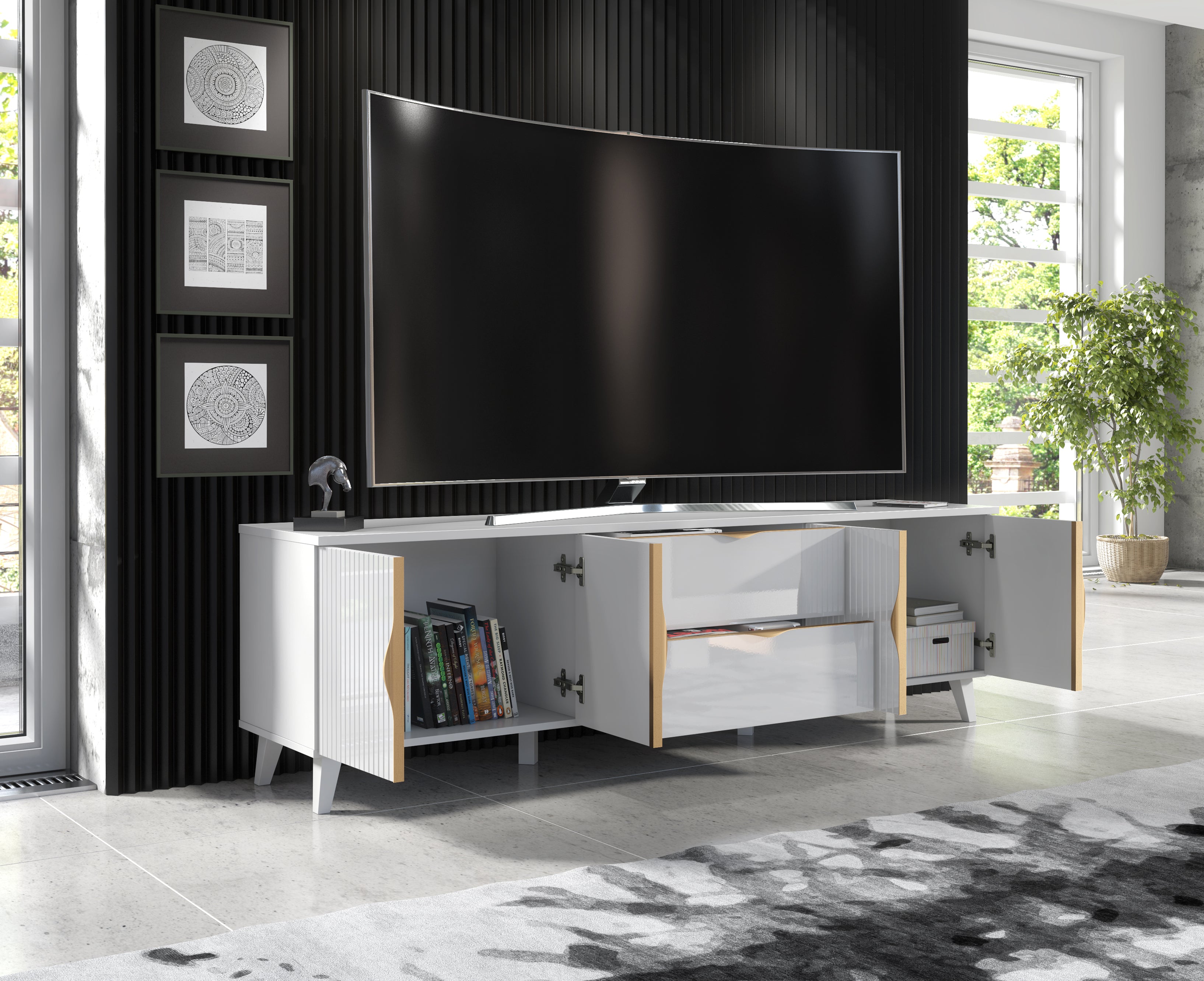 Azzurro 10 TV Stand 180cm