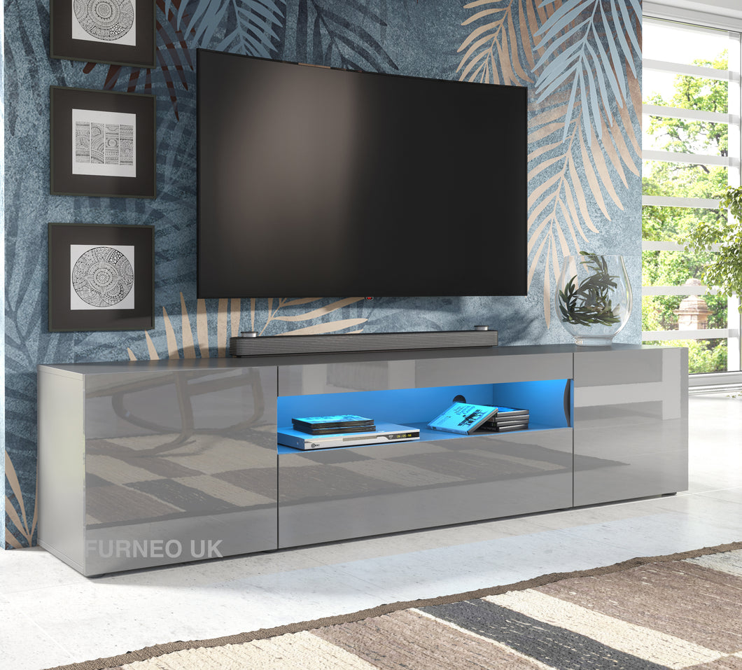 Clifton 08 Grey TV Stand 200cm