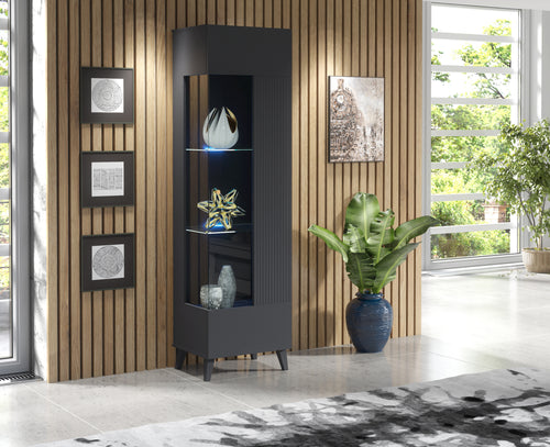Azzurro 12 Grey Display Cabinet