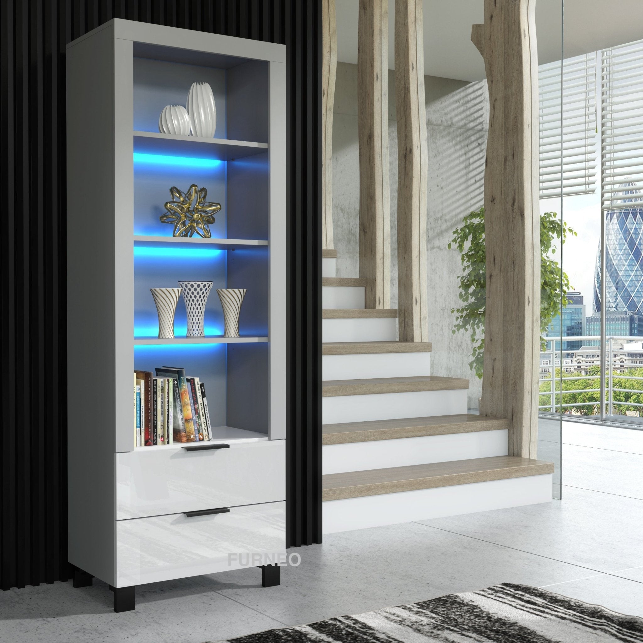 Enzo 18 Display Cabinet - Furneo