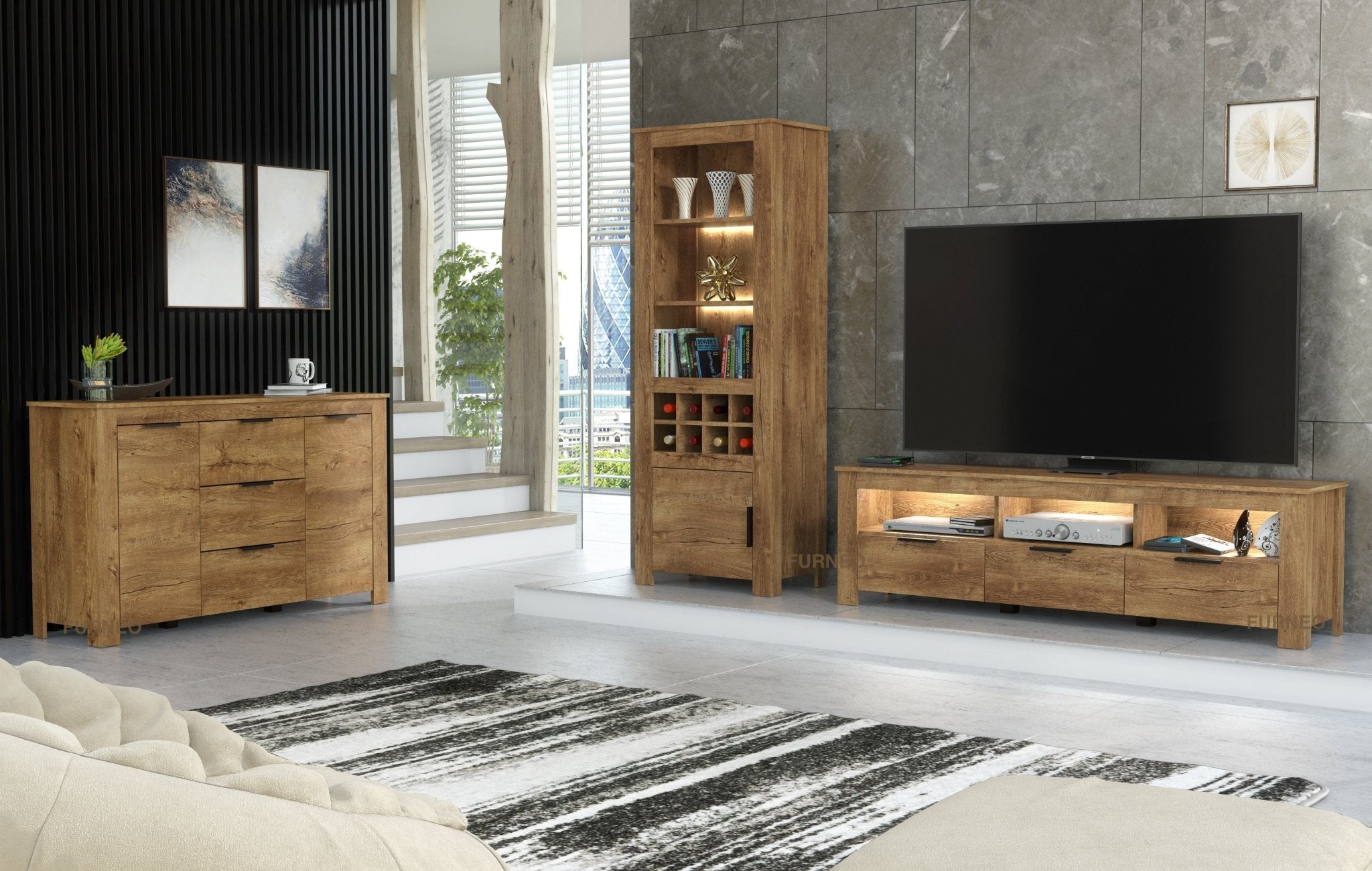 Prestigio Living Room Set - Furneo