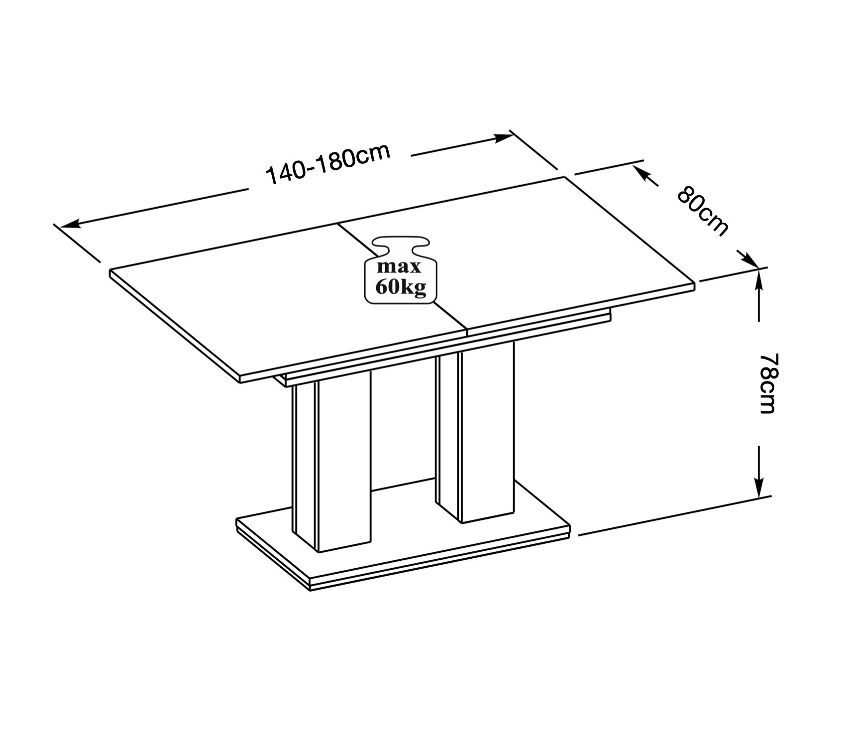 Theo 05 Dining Table - Furneo
