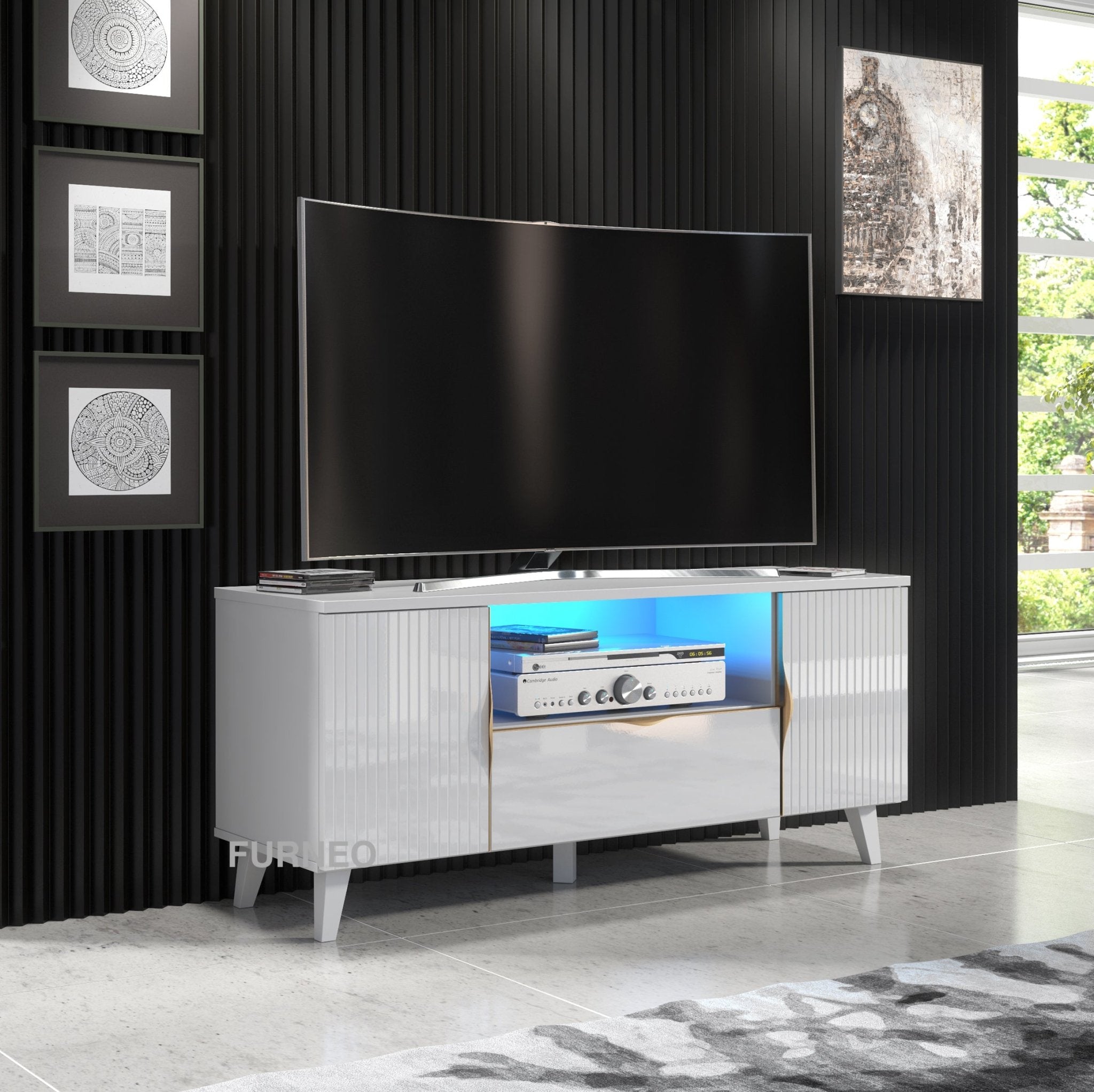 Azzurro 08 TV Stand 120cm - Furneo