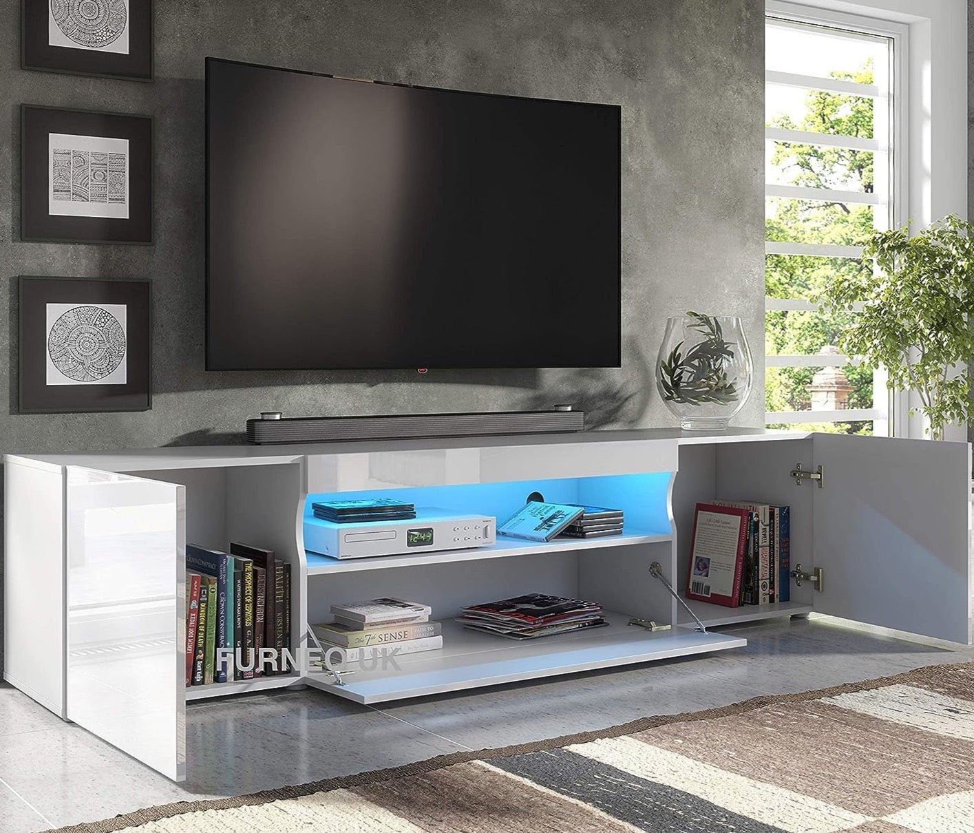 Clifton 08 TV Stand 200cm - Furneo