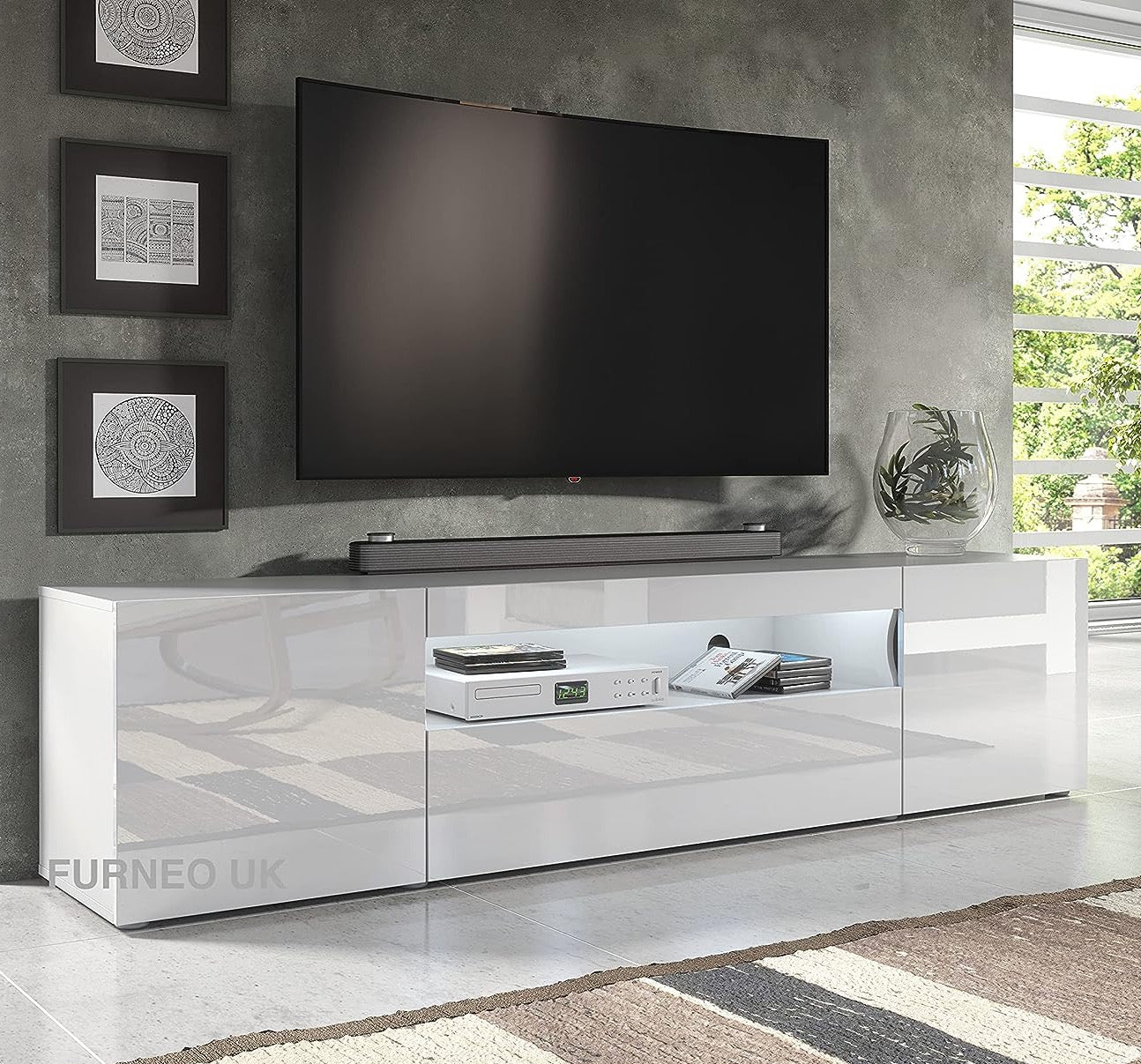 Clifton 08 TV Stand 200cm - Furneo