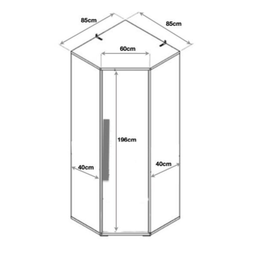 Clifton 14G Wardrobe - Furneo