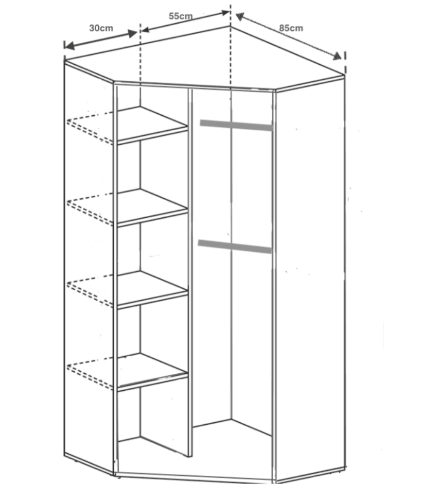 Clifton 14G Wardrobe - Furneo