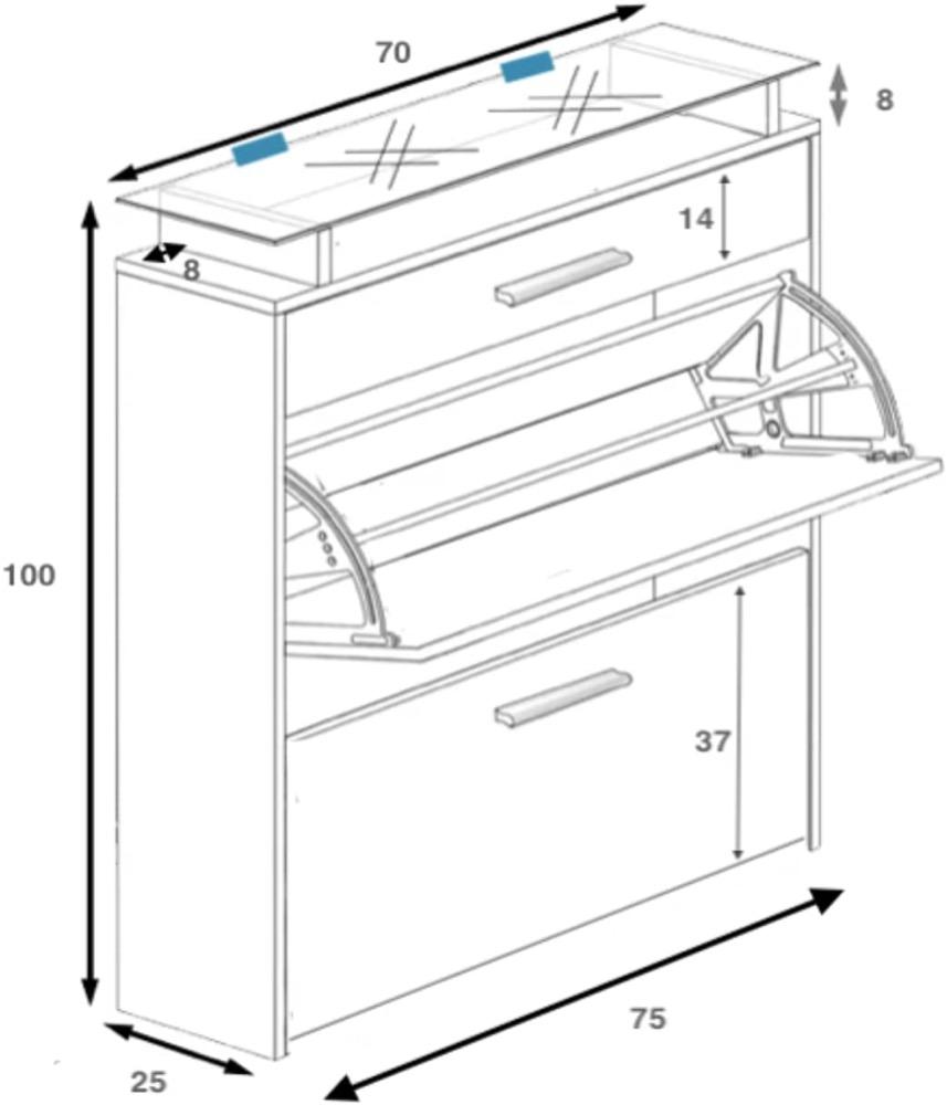 Corido 02 Shoe Cabinet - Furneo