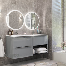 Load image into Gallery viewer, Grey Bathroom Vanity 120cm 3-Door - Furneo

