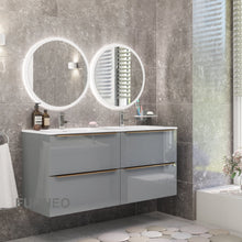 Load image into Gallery viewer, Grey Bathroom Vanity 120cm 4-Door - Furneo
