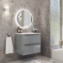 Load image into Gallery viewer, Grey Bathroom Vanity 60cm 2-Door - Furneo
