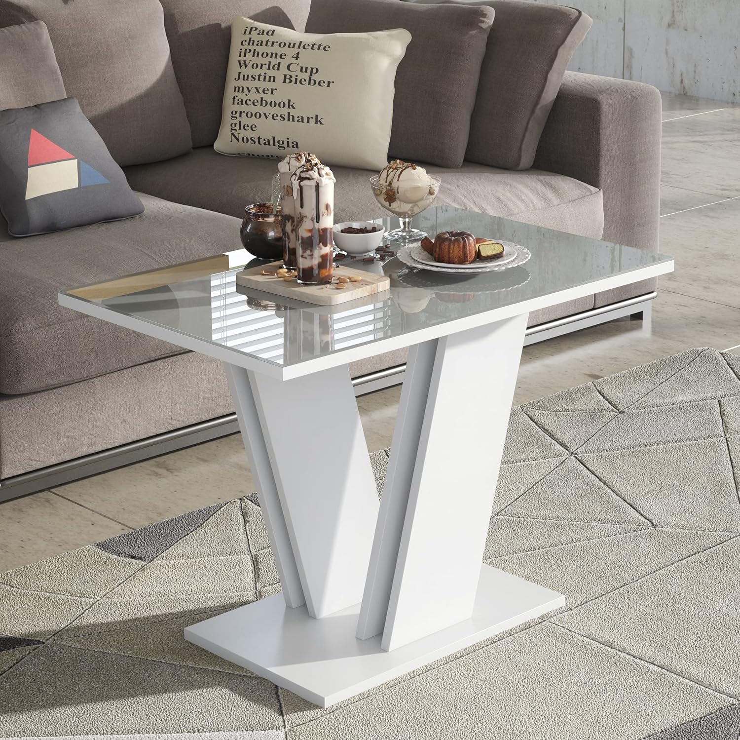 Monarca Grey Coffee Table - Furneo