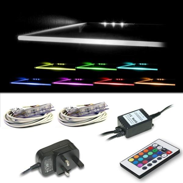 Set of RGB (multicoloured) LED Clips - Furneo