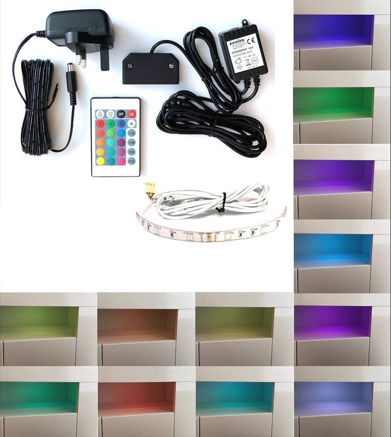 Set of RGB (multicoloured) LED Strips - Furneo