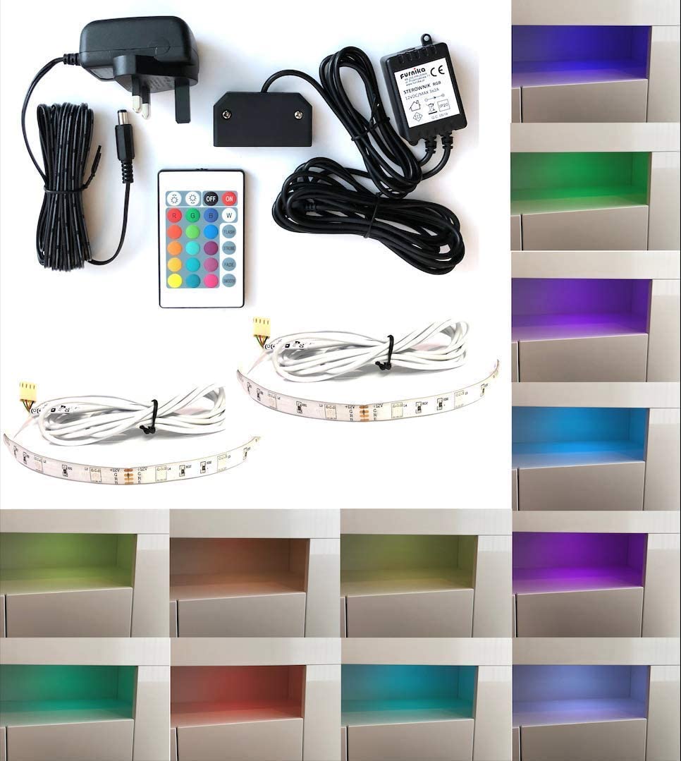 Set of RGB (multicoloured) LED Strips - Furneo