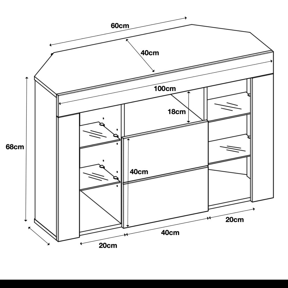 Venico 02 TV Stand 100cm - Furneo