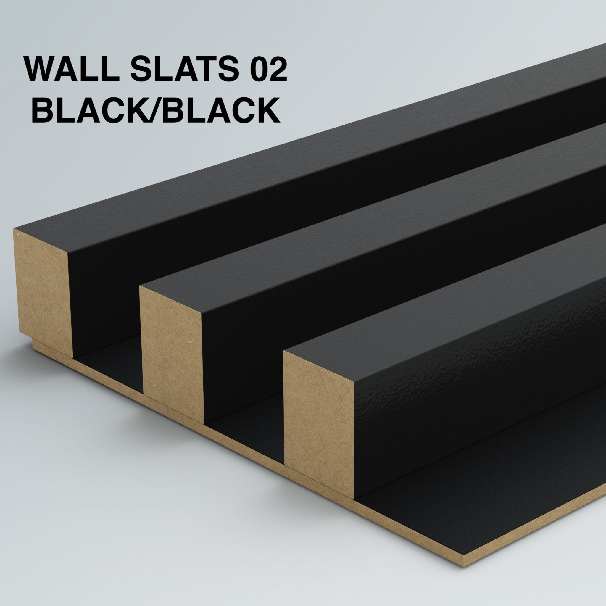 Wall panels 02 Black on Black – Furneo
