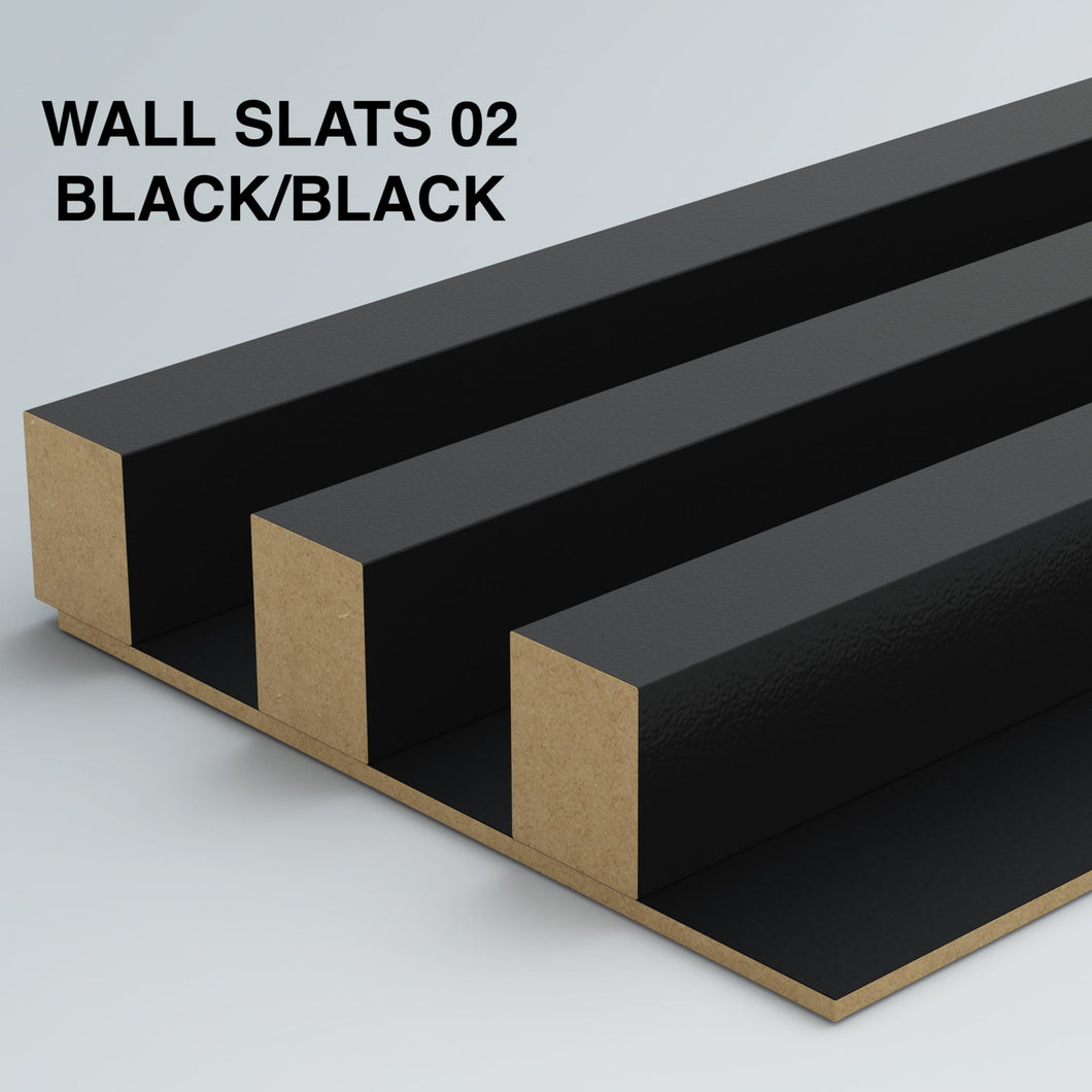 Wall panels 02 Black on Black - Furneo