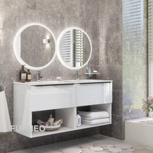 Load image into Gallery viewer, White Bathroom Vanity 120cm 2-Door - Furneo
