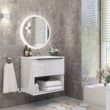 Load image into Gallery viewer, White Bathroom Vanity 60cm 1-Door - Furneo
