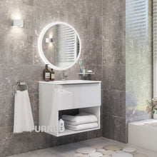Load image into Gallery viewer, White Bathroom Vanity 60cm 1-Door - Furneo
