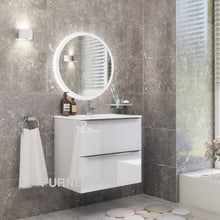 Load image into Gallery viewer, White Bathroom Vanity 60cm 2-Door - Furneo
